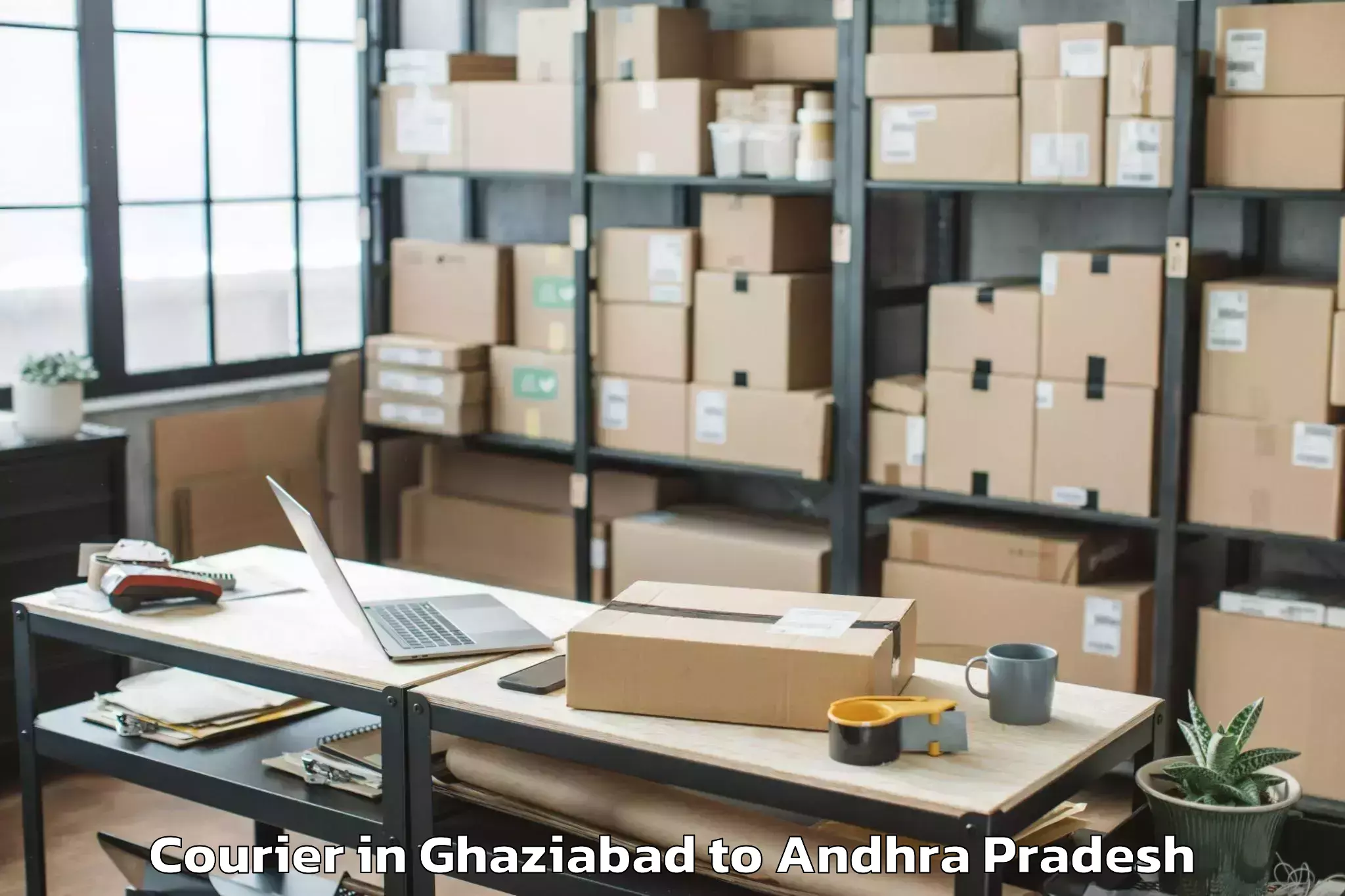 Leading Ghaziabad to Velgodu Courier Provider